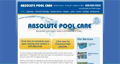 Desktop Screenshot of absolutepoolcarenj.com